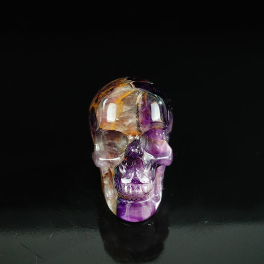 Dream Amethyst crystal skull 2.2" SKH20AM01 hand carved gemstone