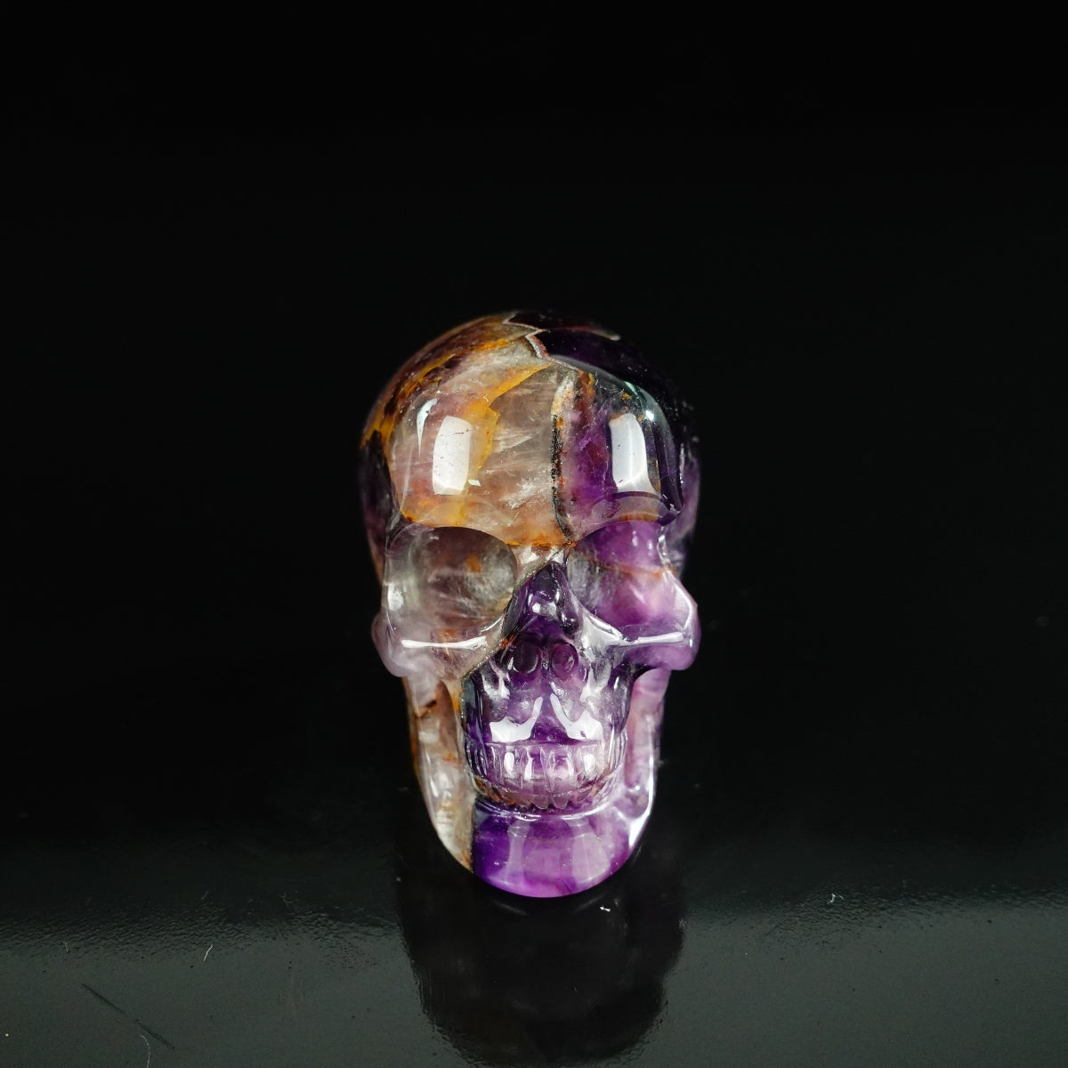 Dream Amethyst crystal skull 2.2" SKH20AM01 hand carved gemstone