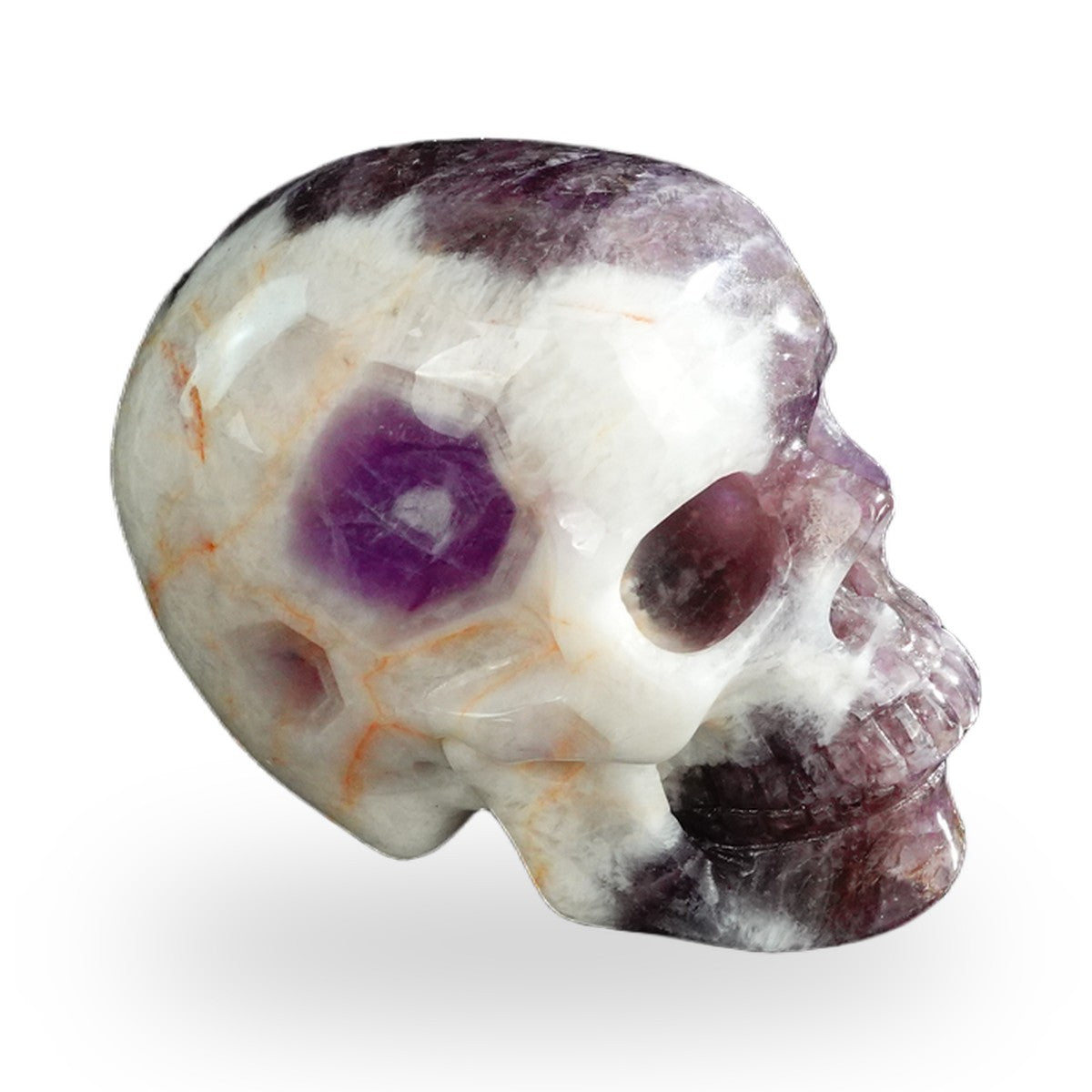 Dream Amethyst crystal skull 3" SKH30AM01 view 4