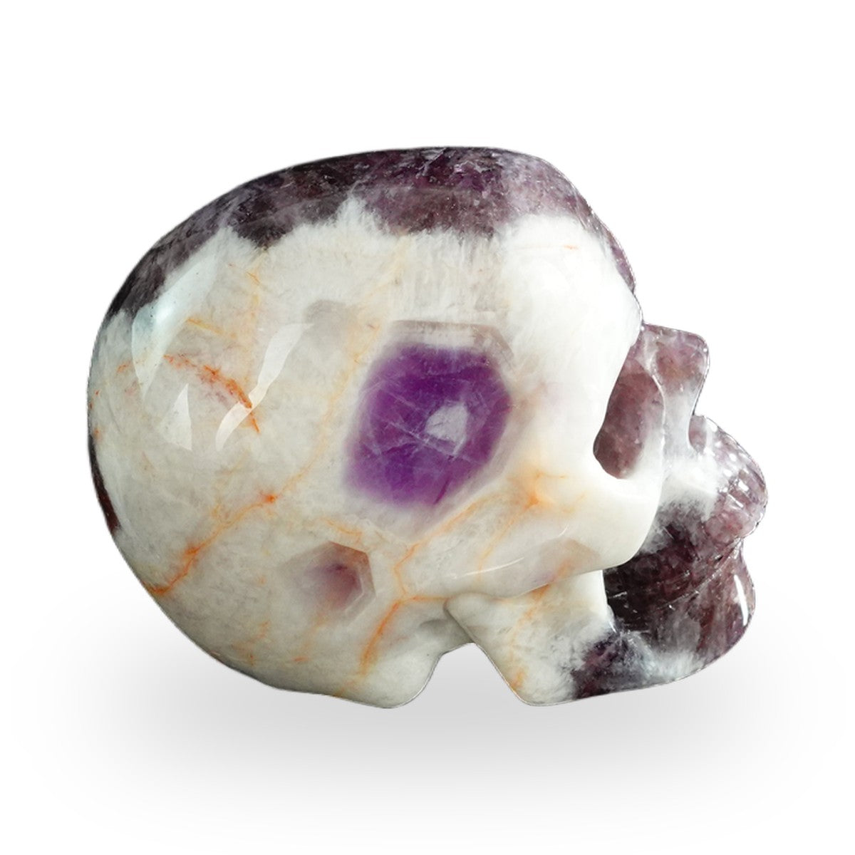 Dream Amethyst crystal skull 3" SKH30AM01 view 5
