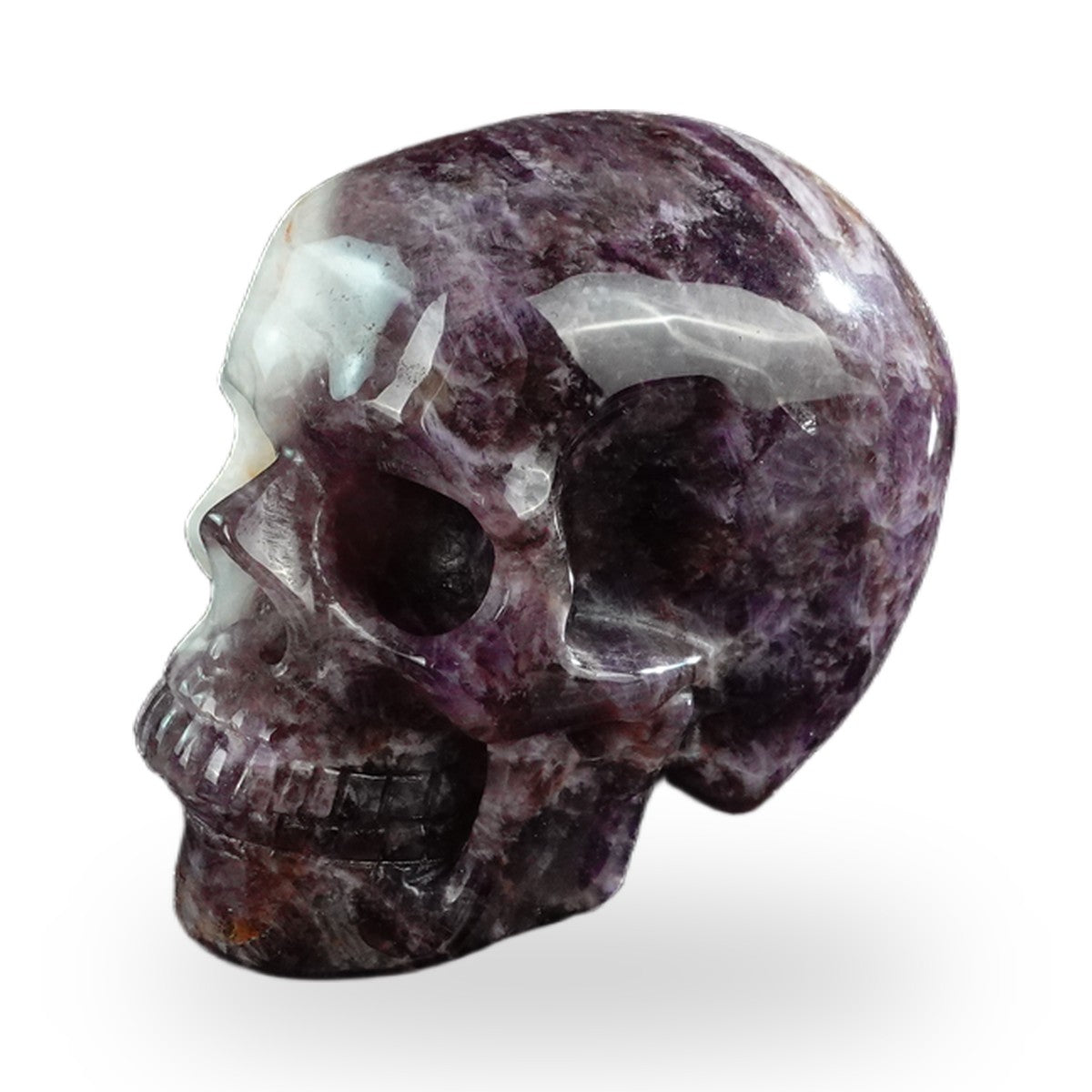 Dream Amethyst crystal skull 3" SKH30AM01 view 7