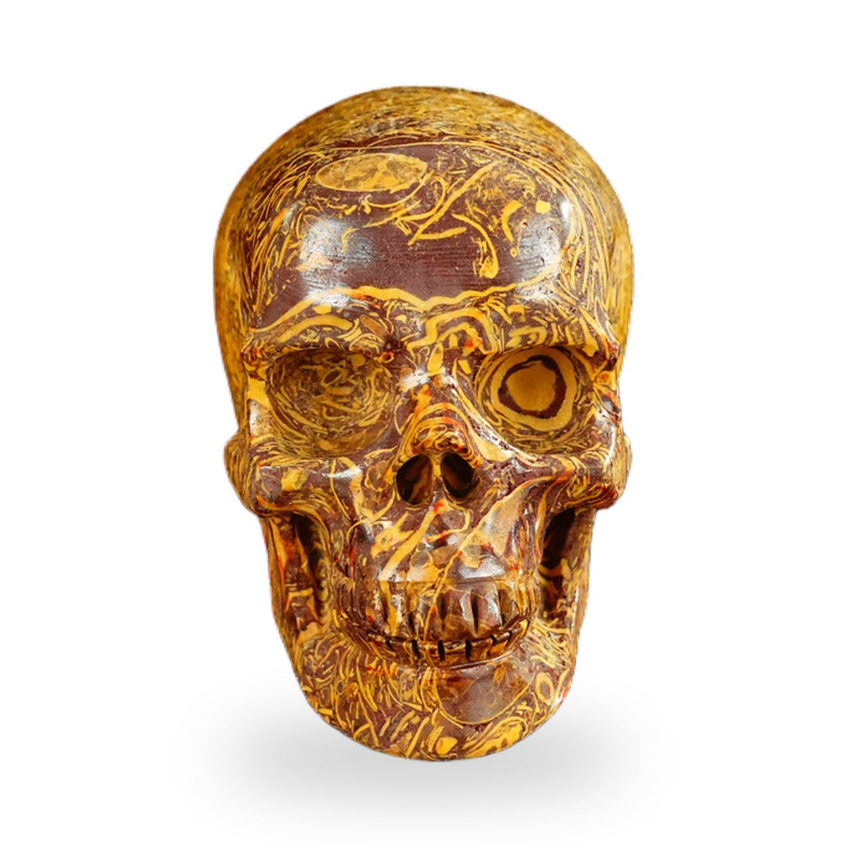 Elephant Skin Jasper crystal skull 2.2" SKH20ES01 hand carved gemstone
