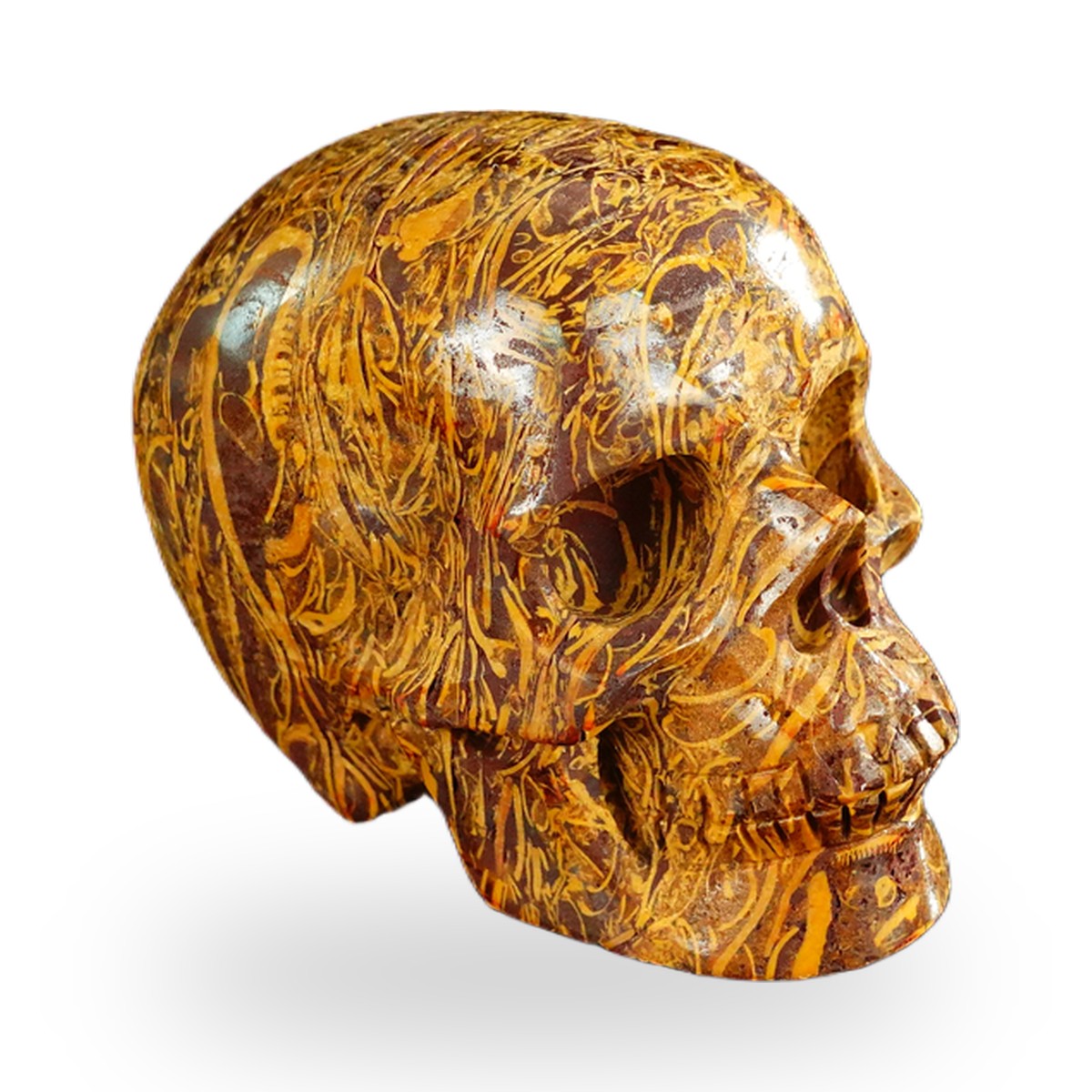 Elephant Skin Jasper crystal skull 2.2" SKH20ES02 photo 3