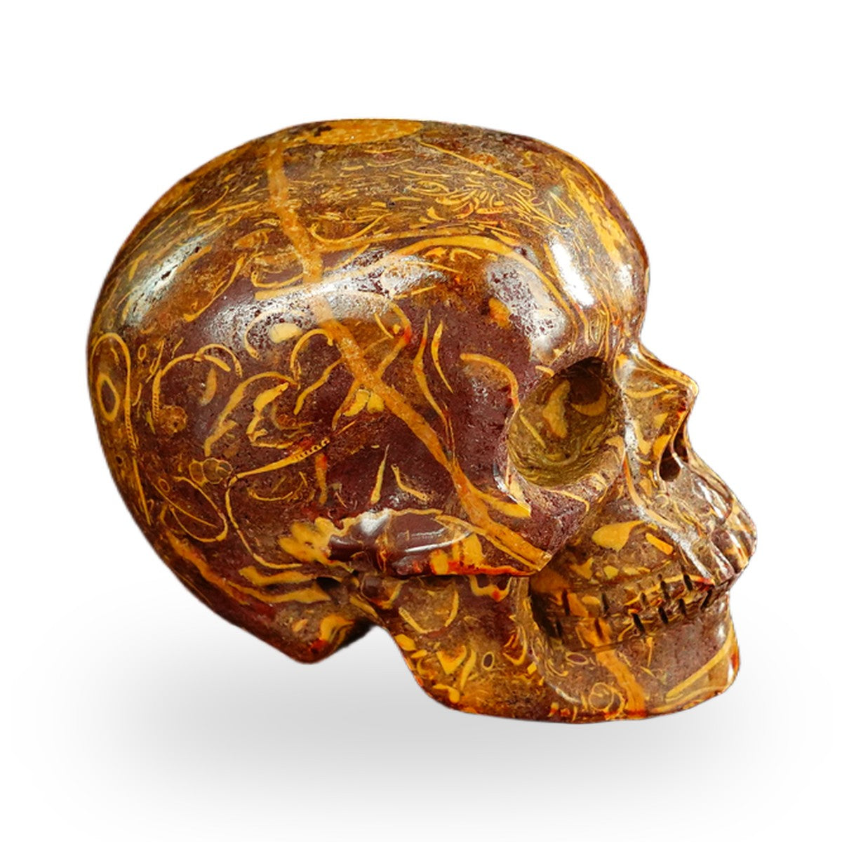 Elephant Skin Jasper crystal skull 2.2" SKH20ES03 photo 3