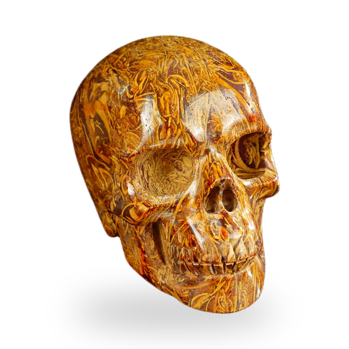 Elephant Skin Jasper crystal skull 2.2" SKH20ES04 photo 2