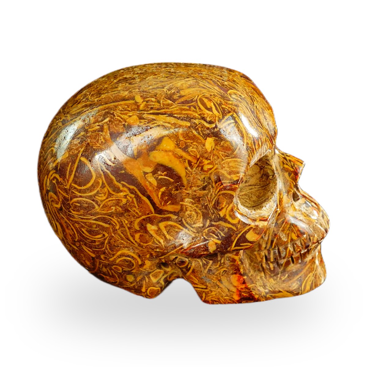 Elephant Skin Jasper crystal skull 2.2" SKH20ES04 photo 4