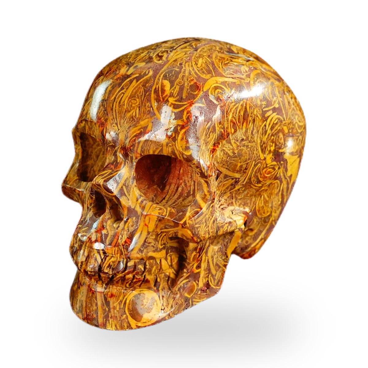 Elephant Skin Jasper crystal skull 2.2" SKH20ES05 photo 7