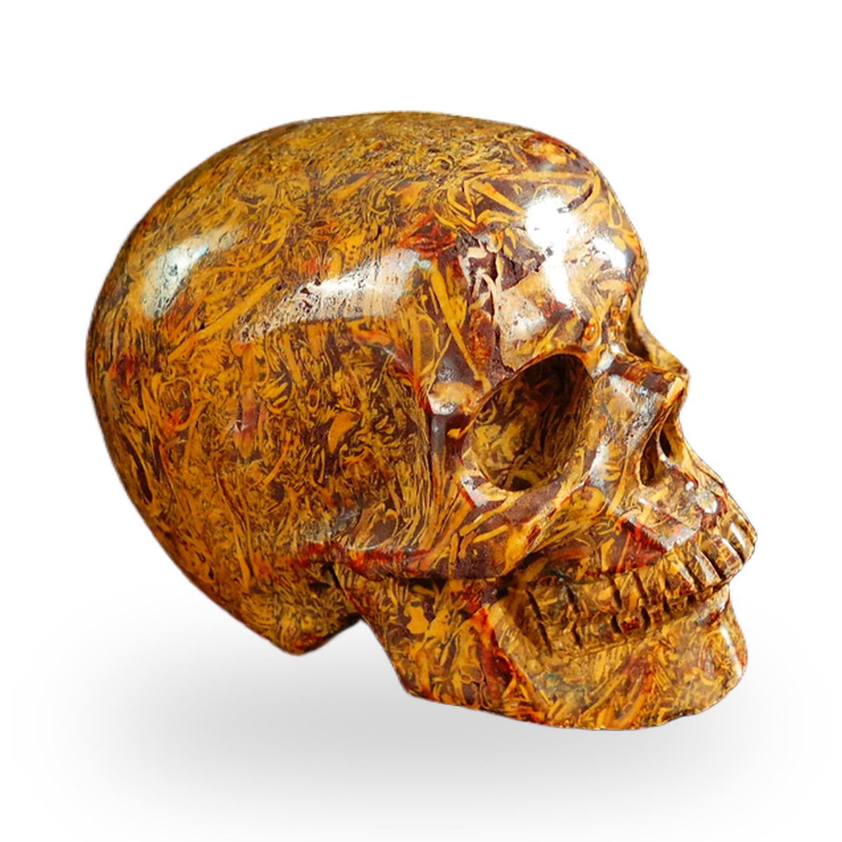 Elephant Skin Jasper crystal skull 2.2" SKH20ES06 photo 3
