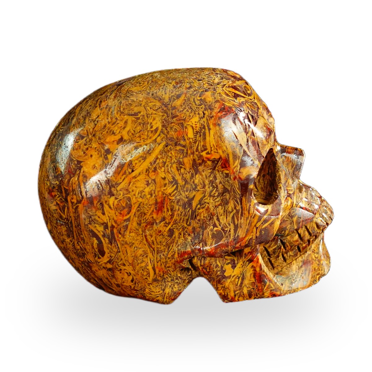Elephant Skin Jasper crystal skull 2.2" SKH20ES06 photo 4