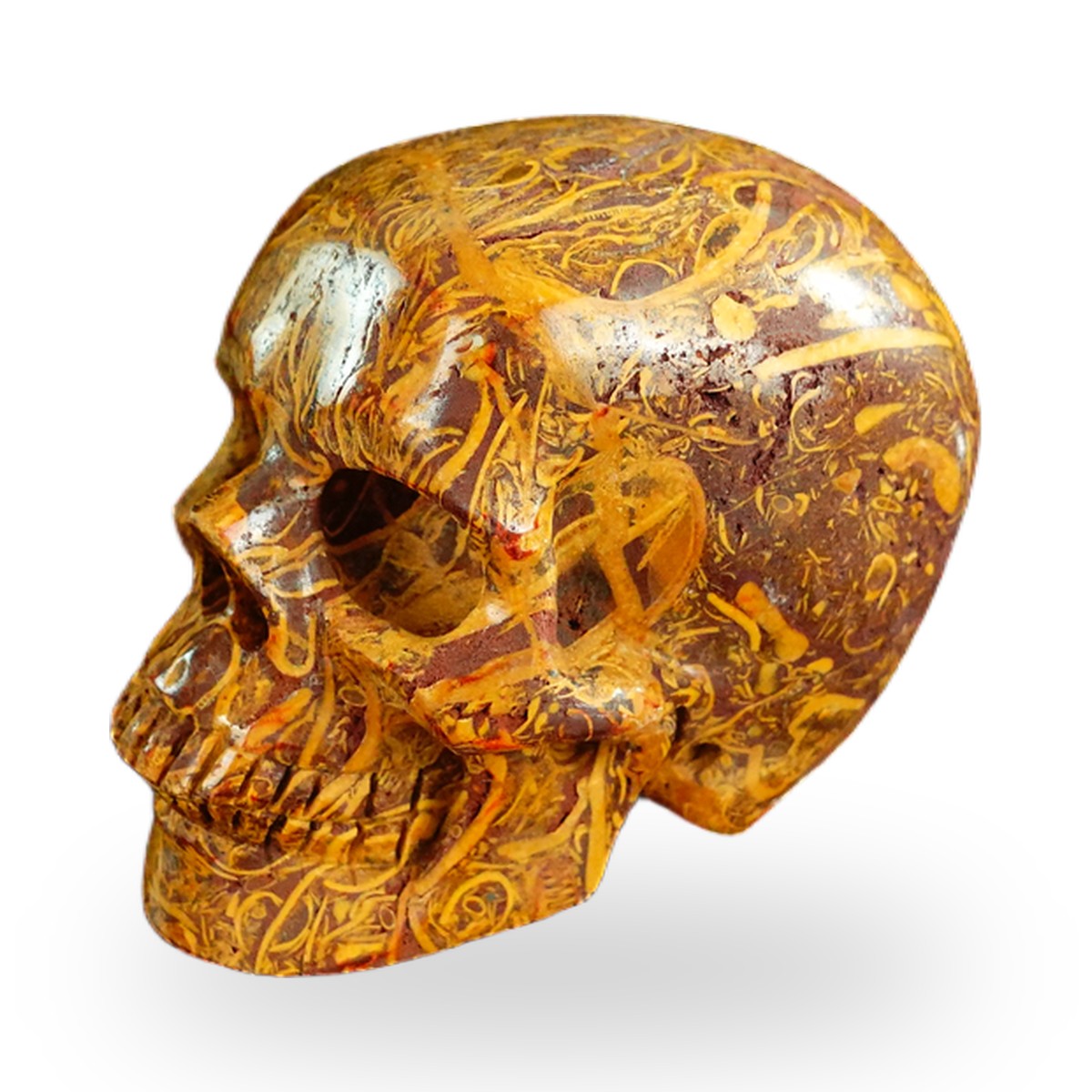 Elephant Skin Jasper crystal skull 2.2" SKH20ES08 photo 7