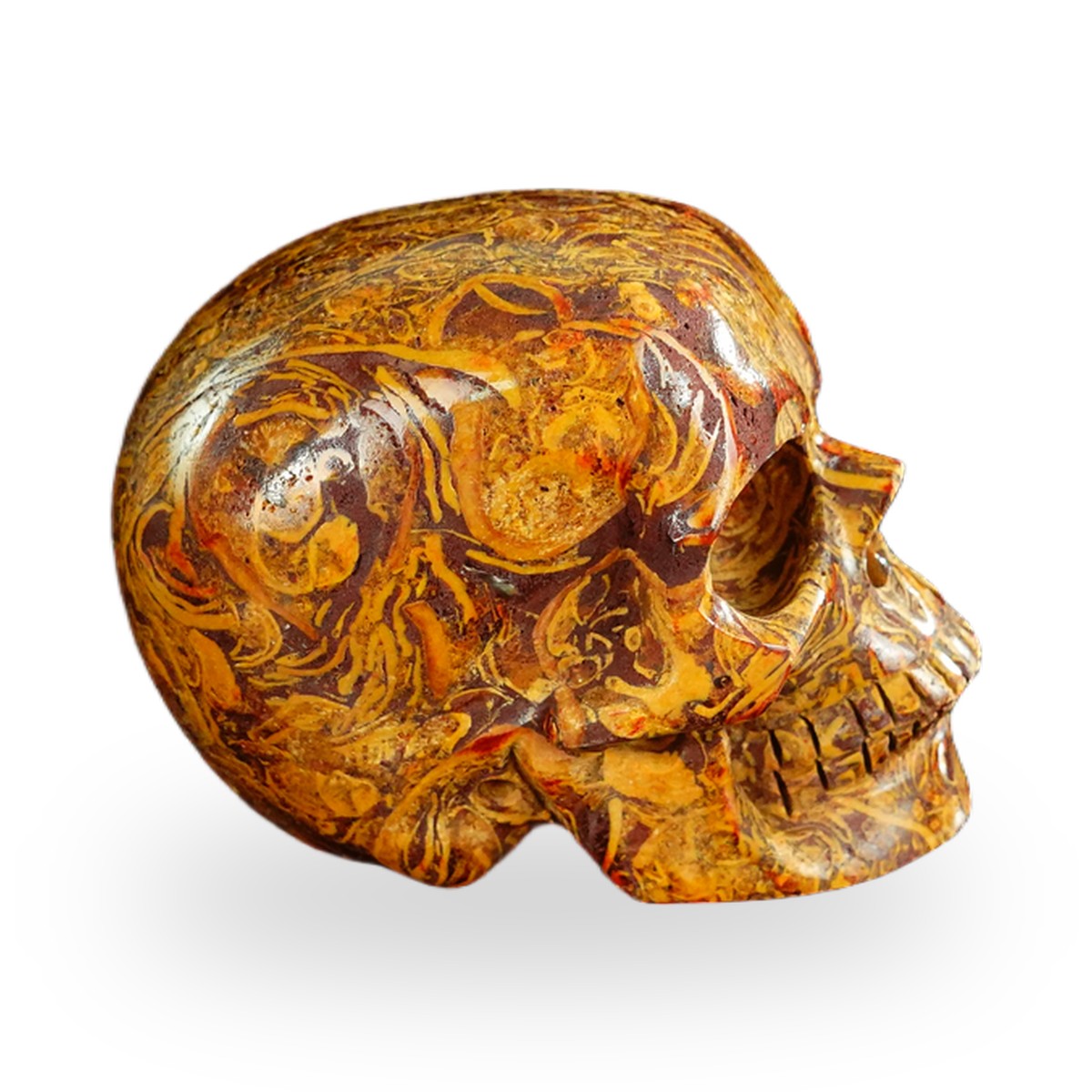 Elephant Skin Jasper crystal skull 2.2" SKH20ES10 photo 4