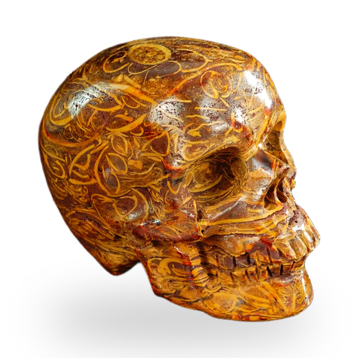 Elephant Skin Jasper crystal skull 2.2" SKH20ES11 photo 3