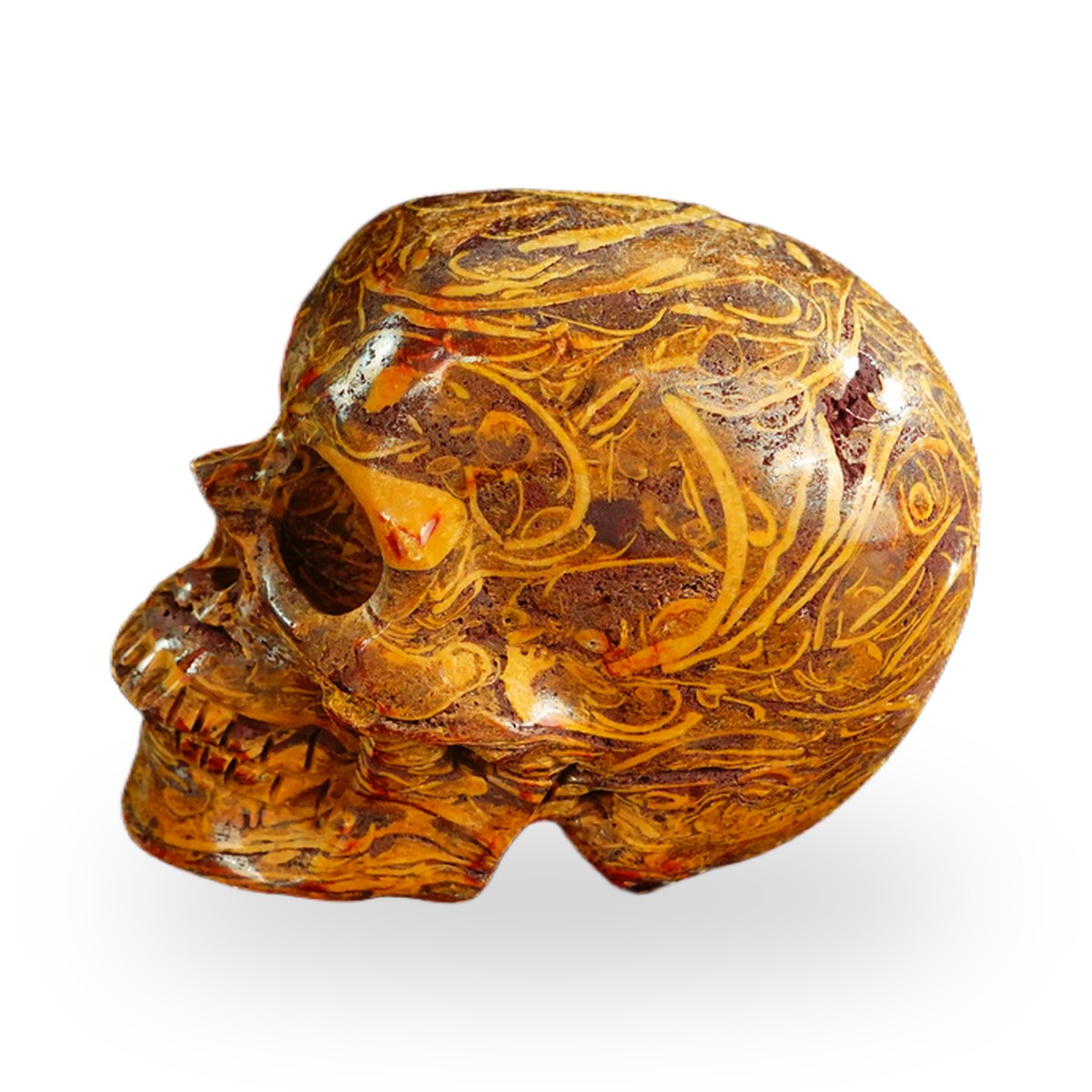 Elephant Skin Jasper crystal skull 2.2" SKH20ES11 photo 6
