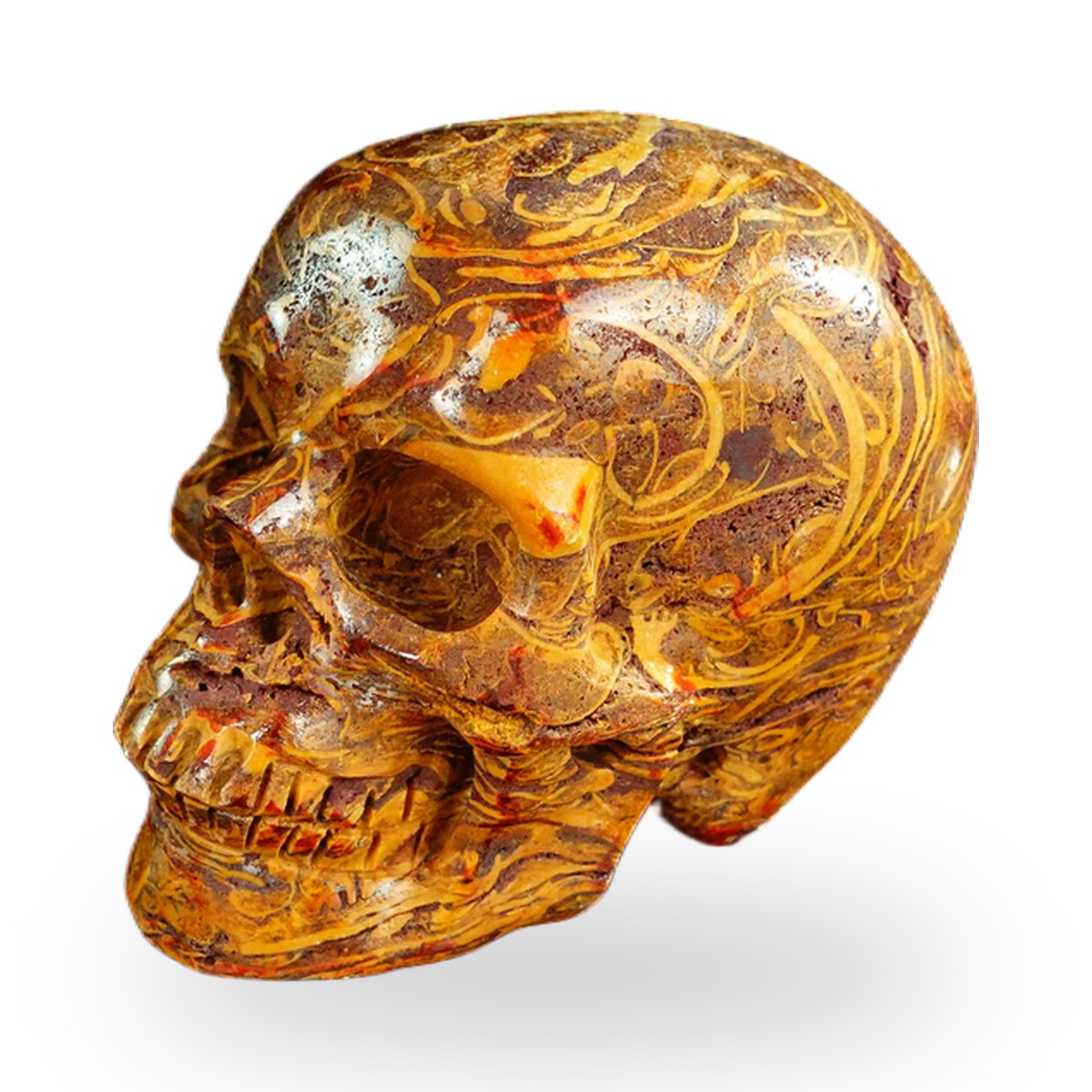 Elephant Skin Jasper crystal skull 2.2" SKH20ES11 photo 7