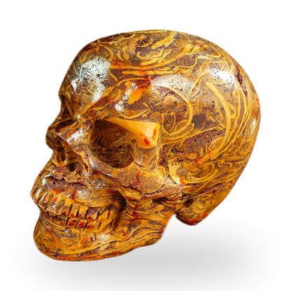 Elephant Skin Jasper crystal skull 2.2" SKH20ES11 photo 7