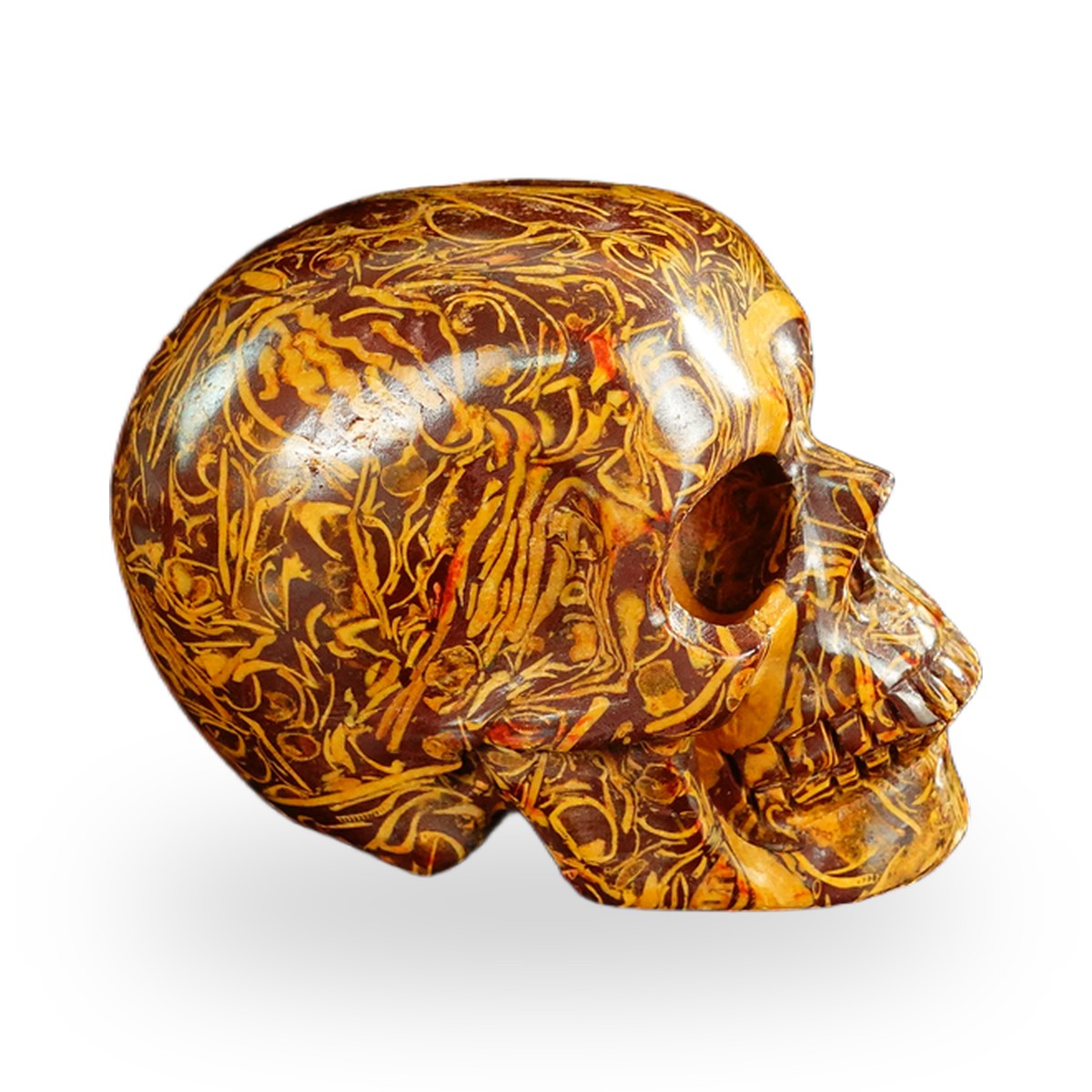 Elephant Skin Jasper crystal skull 2.2" SKH20ES12 photo 4