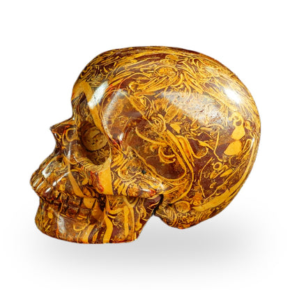 Elephant Skin Jasper crystal skull 2.2" SKH20ES12 photo 6