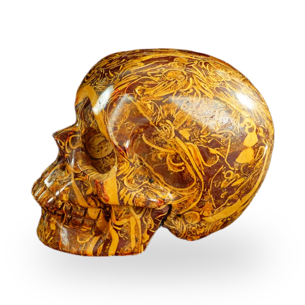Elephant Skin Jasper crystal skull 2.2" SKH20ES12 photo 6