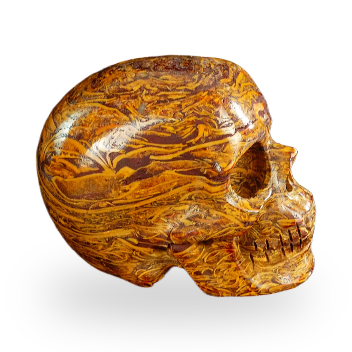 Elephant Skin Jasper crystal skull 2.2" SKH20ES13 photo 4