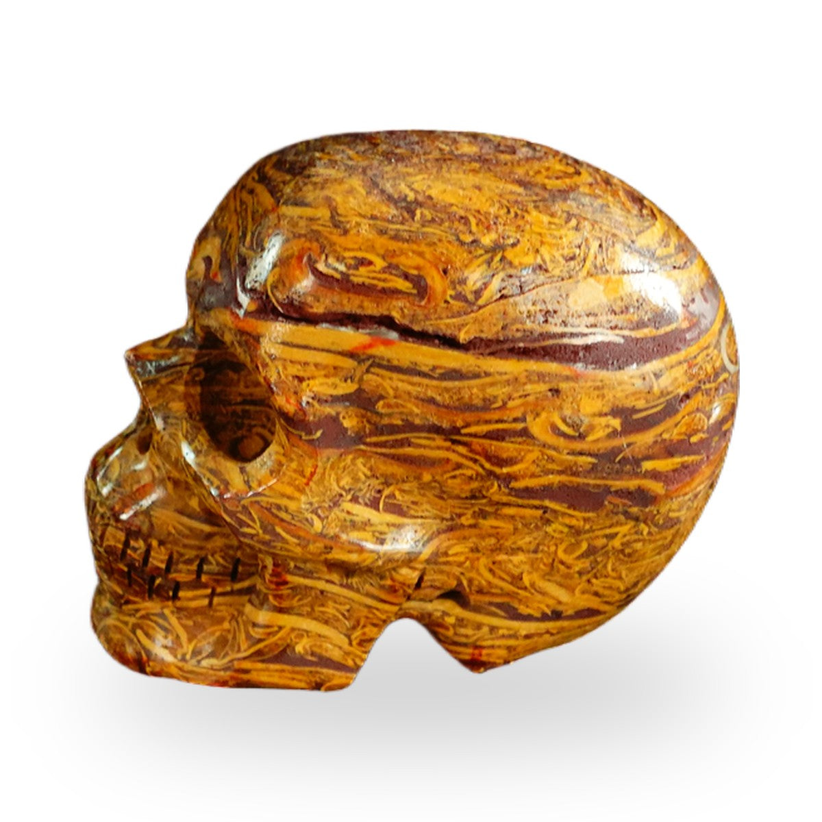Elephant Skin Jasper crystal skull 2.2" SKH20ES13 photo 6