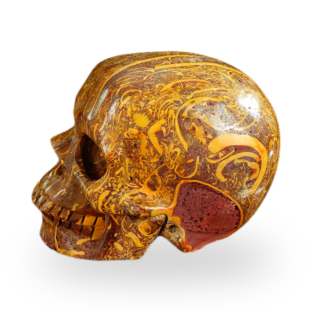 Elephant Skin Jasper crystal skull 2.2" SKH20ES14 photo 6