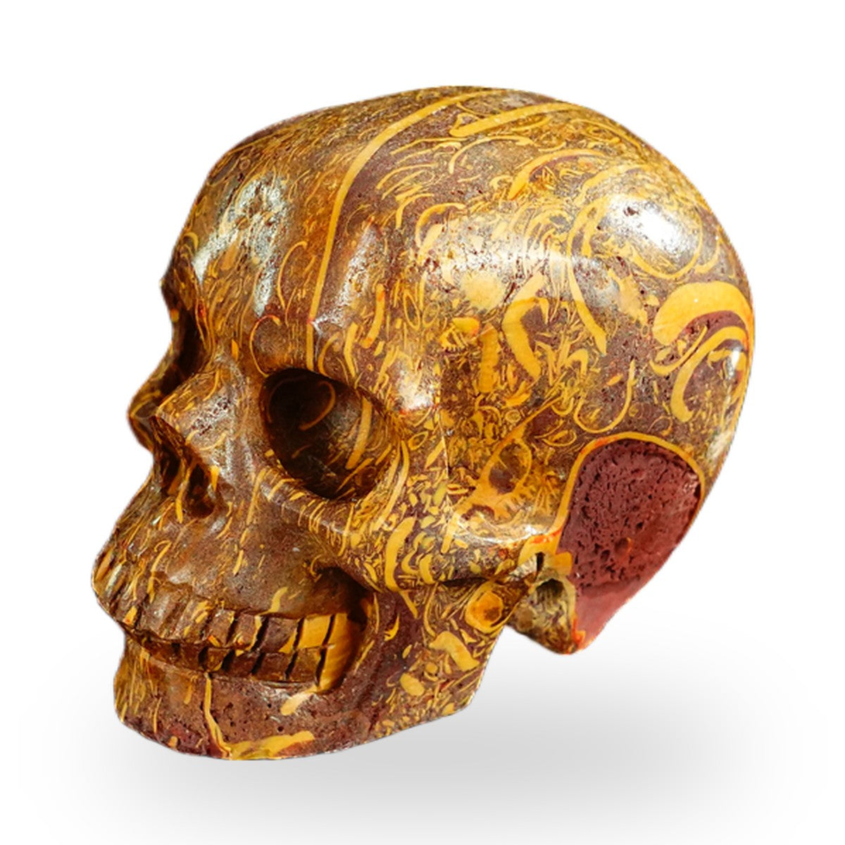 Elephant Skin Jasper crystal skull 2.2" SKH20ES14 photo 7