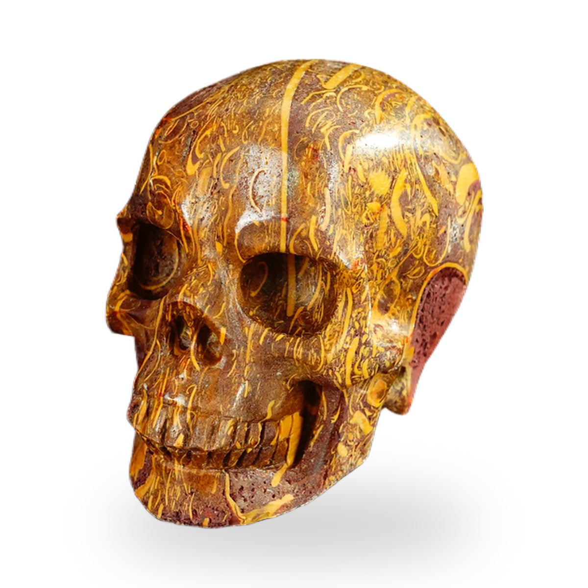 Elephant Skin Jasper crystal skull 2.2" SKH20ES14 photo 8