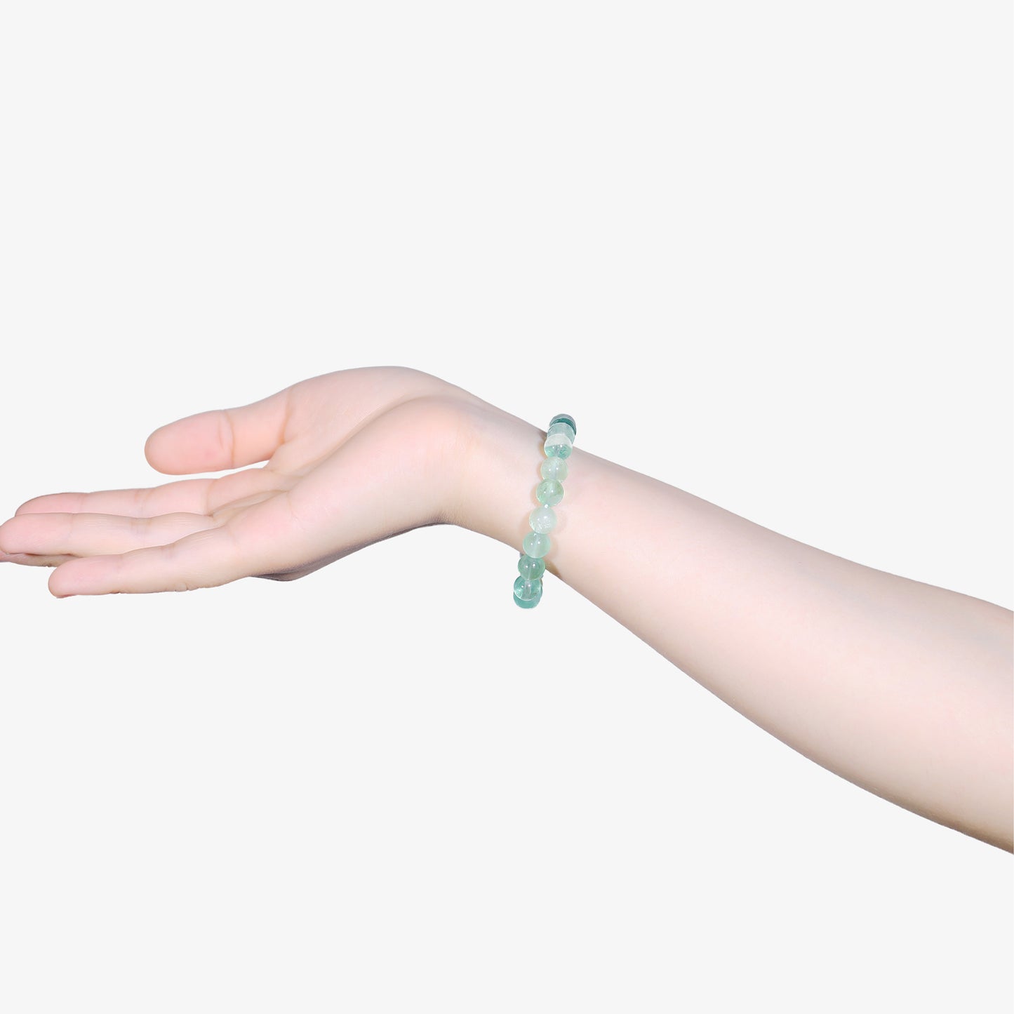 Natural Fluorite Beads Bracelet,Healing Energy Bracelet,Handcrafted Gift