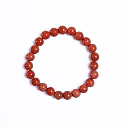 Natural Gold Stone Beads Bracelet,Healing Energy Bracelet,Handcrafted Gift