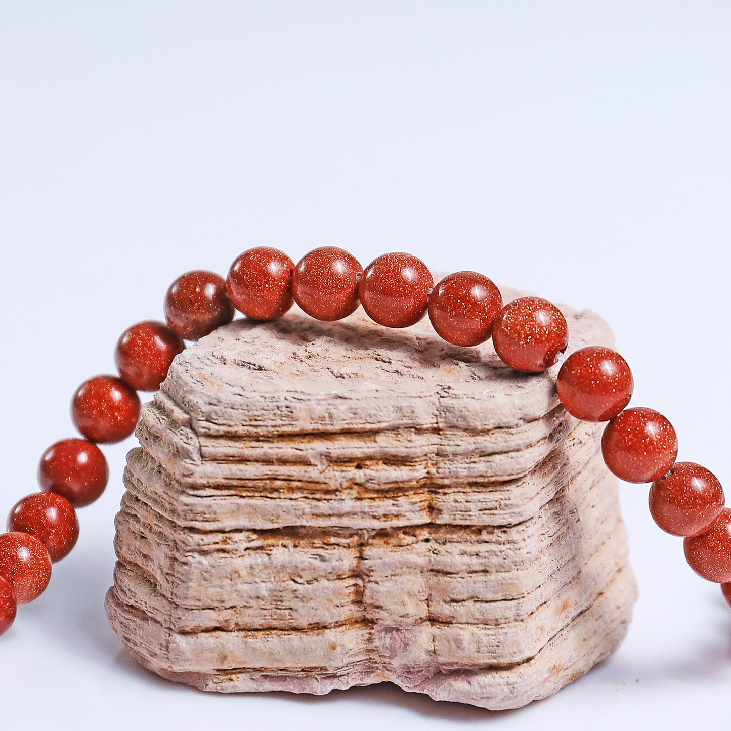 Natural Gold Stone Beads Bracelet,Healing Energy Bracelet,Handcrafted Gift