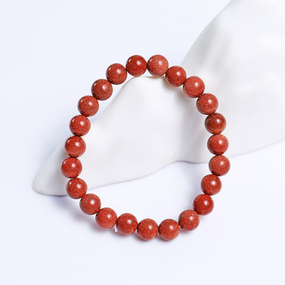Natural Gold Stone Beads Bracelet,Healing Energy Bracelet,Handcrafted Gift