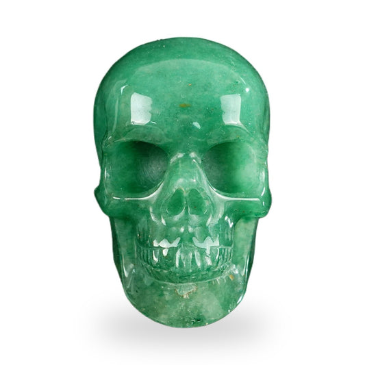 Green Aventurine crystal skull 2.2" SKH20GA01 hand carved gemstone