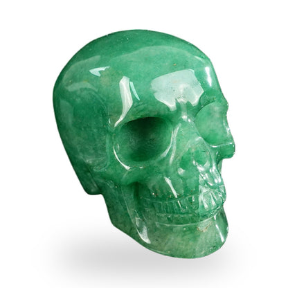 Green Aventurine crystal skull 2.2" SKH20GA01 view 3