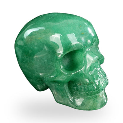 Green Aventurine crystal skull 2.2" SKH20GA01 view 4