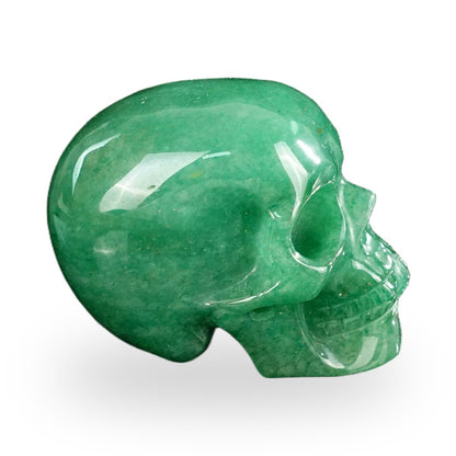 Green Aventurine crystal skull 2.2" SKH20GA01 view 5