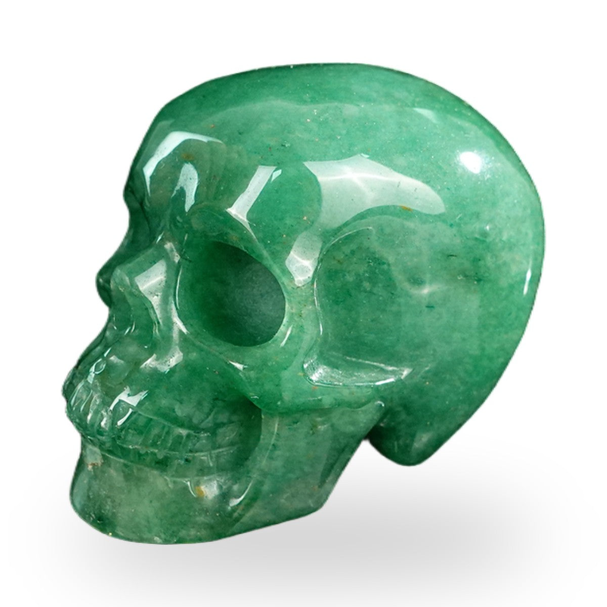 Green Aventurine crystal skull 2.2" SKH20GA01 view 7