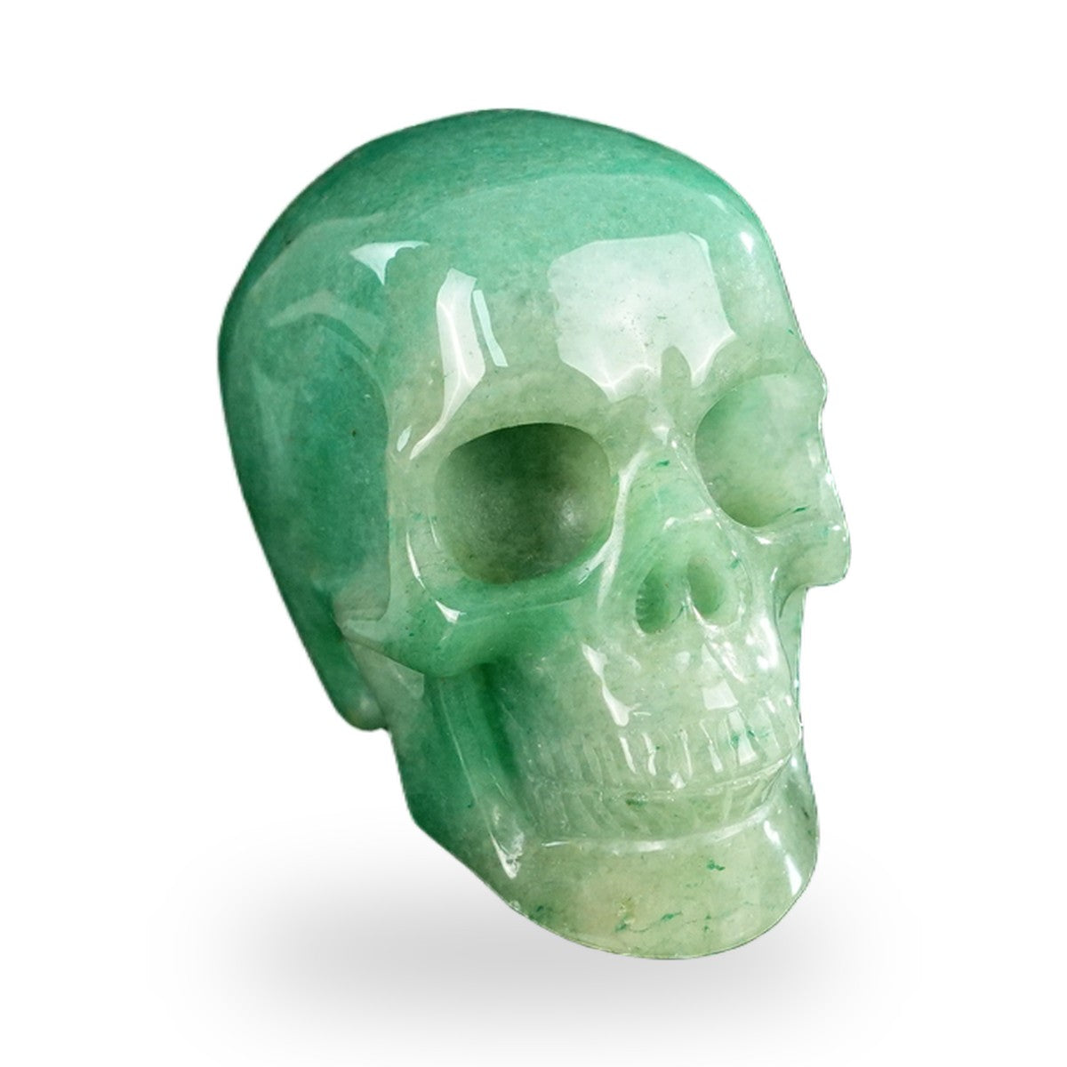 Green Aventurine crystal skull 2.2" SKH20GA03 photo 3