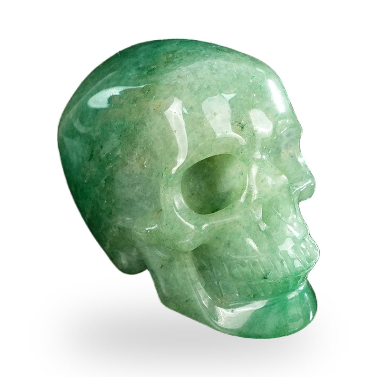 Green Aventurine crystal skull 2.2" SKH20GA04 photo 3