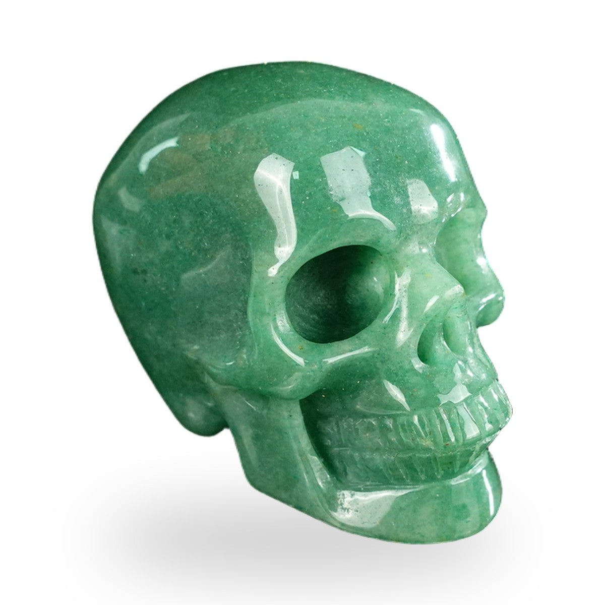 Green Aventurine crystal skull 2.2" SKH20GA05 photo 2