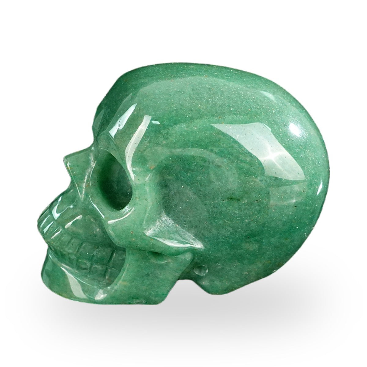 Green Aventurine crystal skull 2.2" SKH20GA05 photo 6
