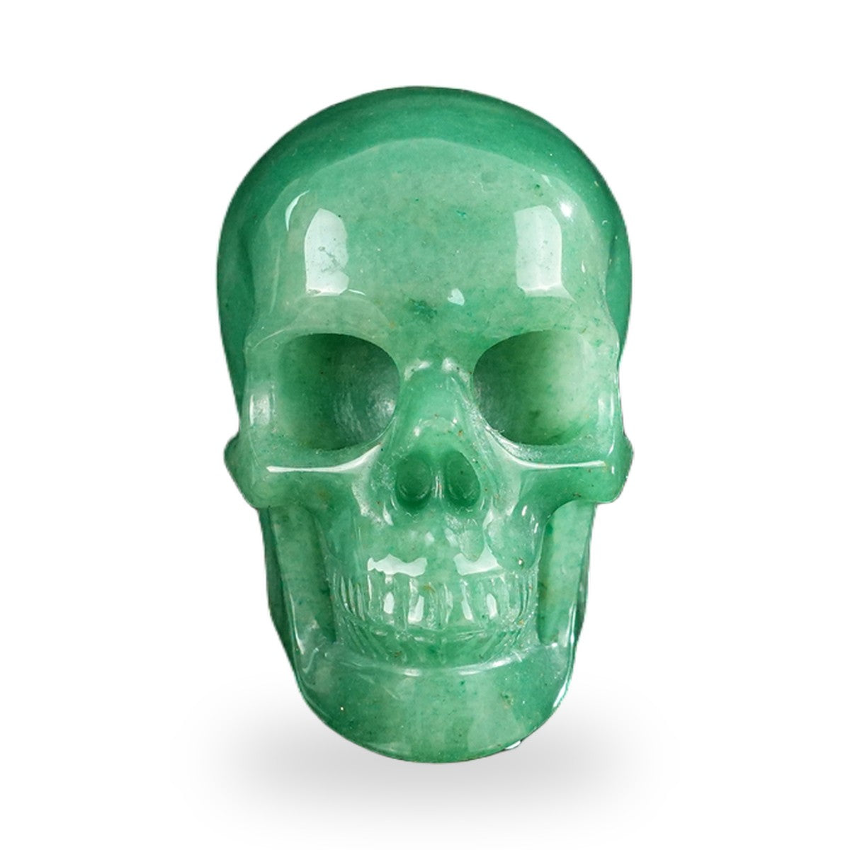 Green Aventurine crystal skull 2.2" SKH20GA06 photo 1