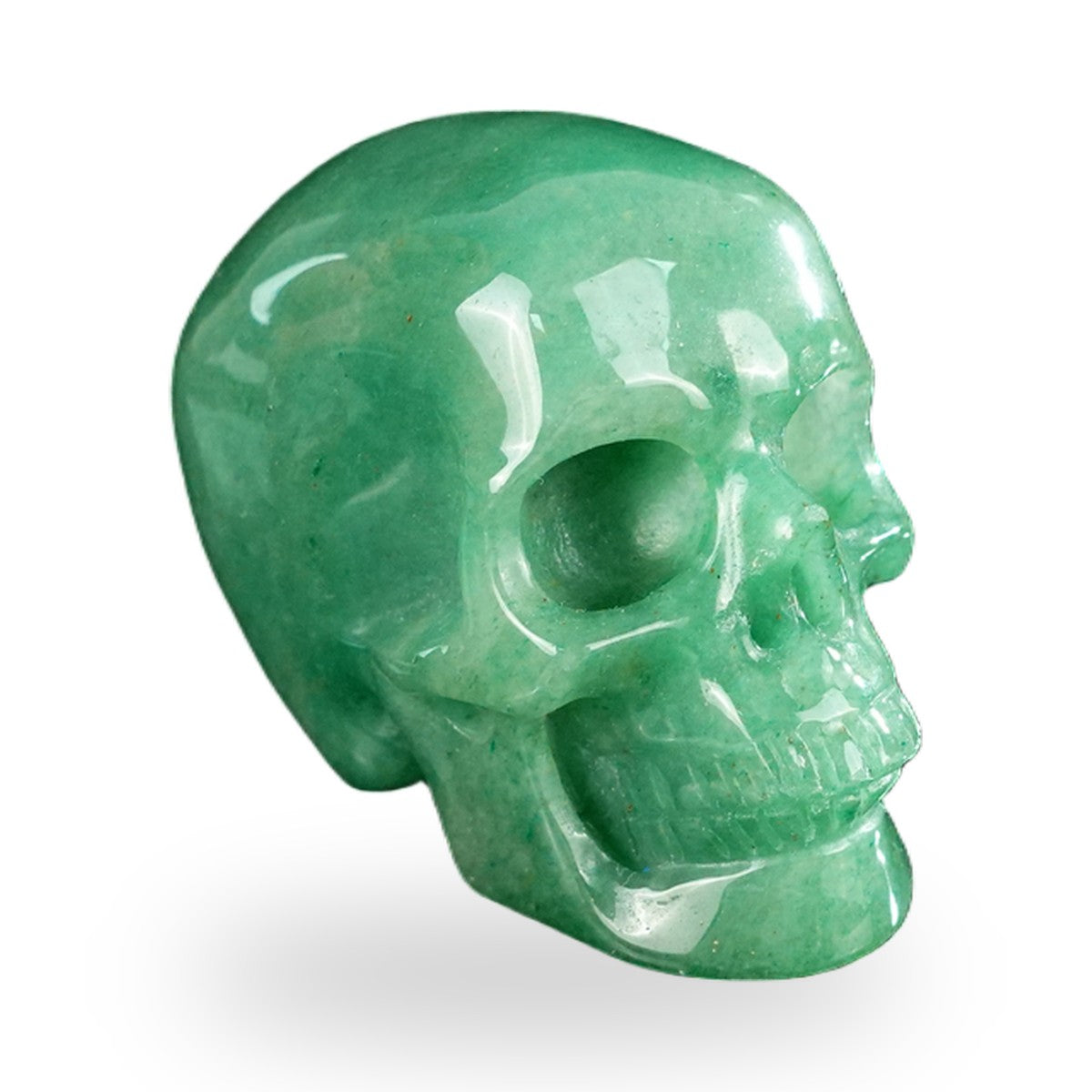 Green Aventurine crystal skull 2.2" SKH20GA06 photo 3