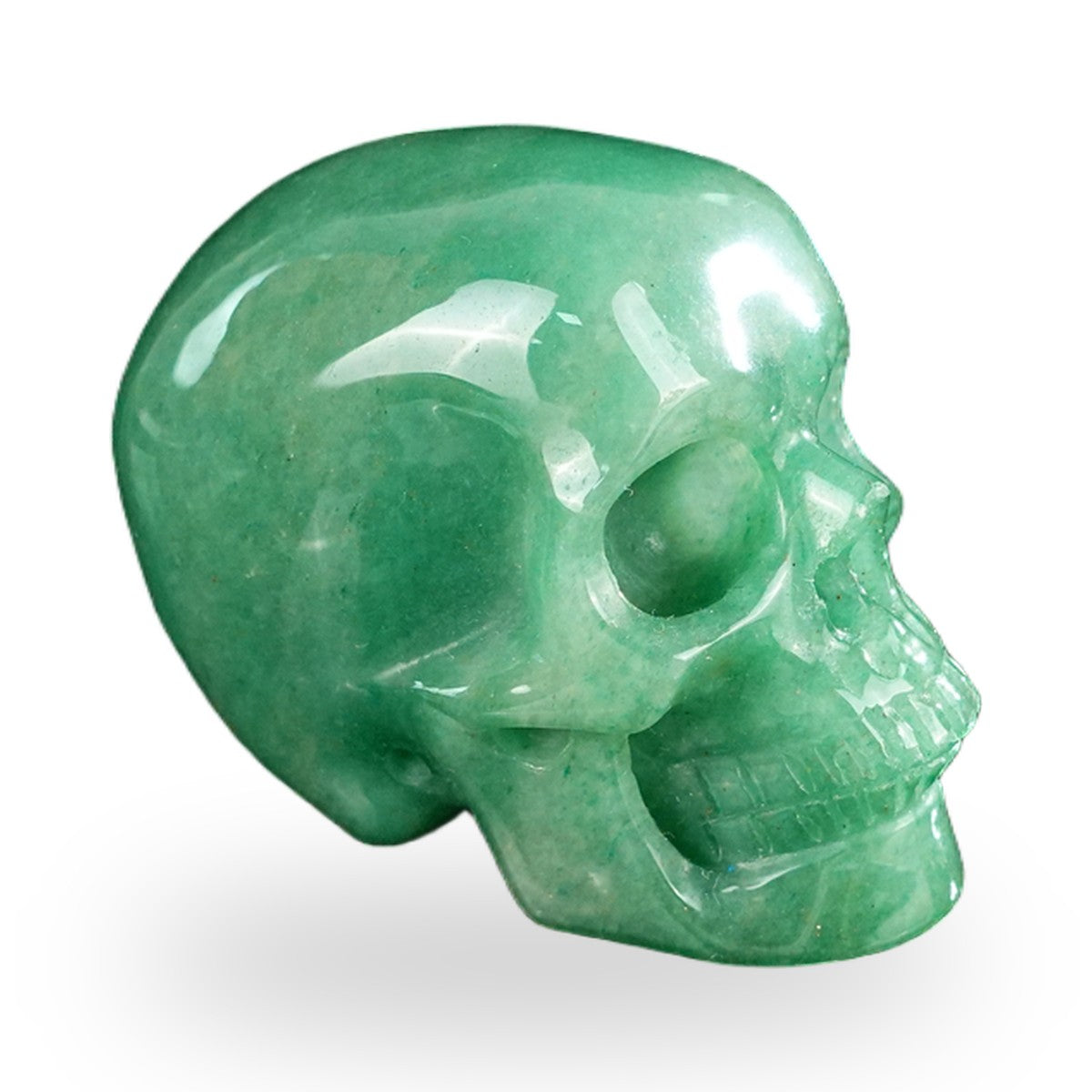 Green Aventurine crystal skull 2.2" SKH20GA06 photo 4