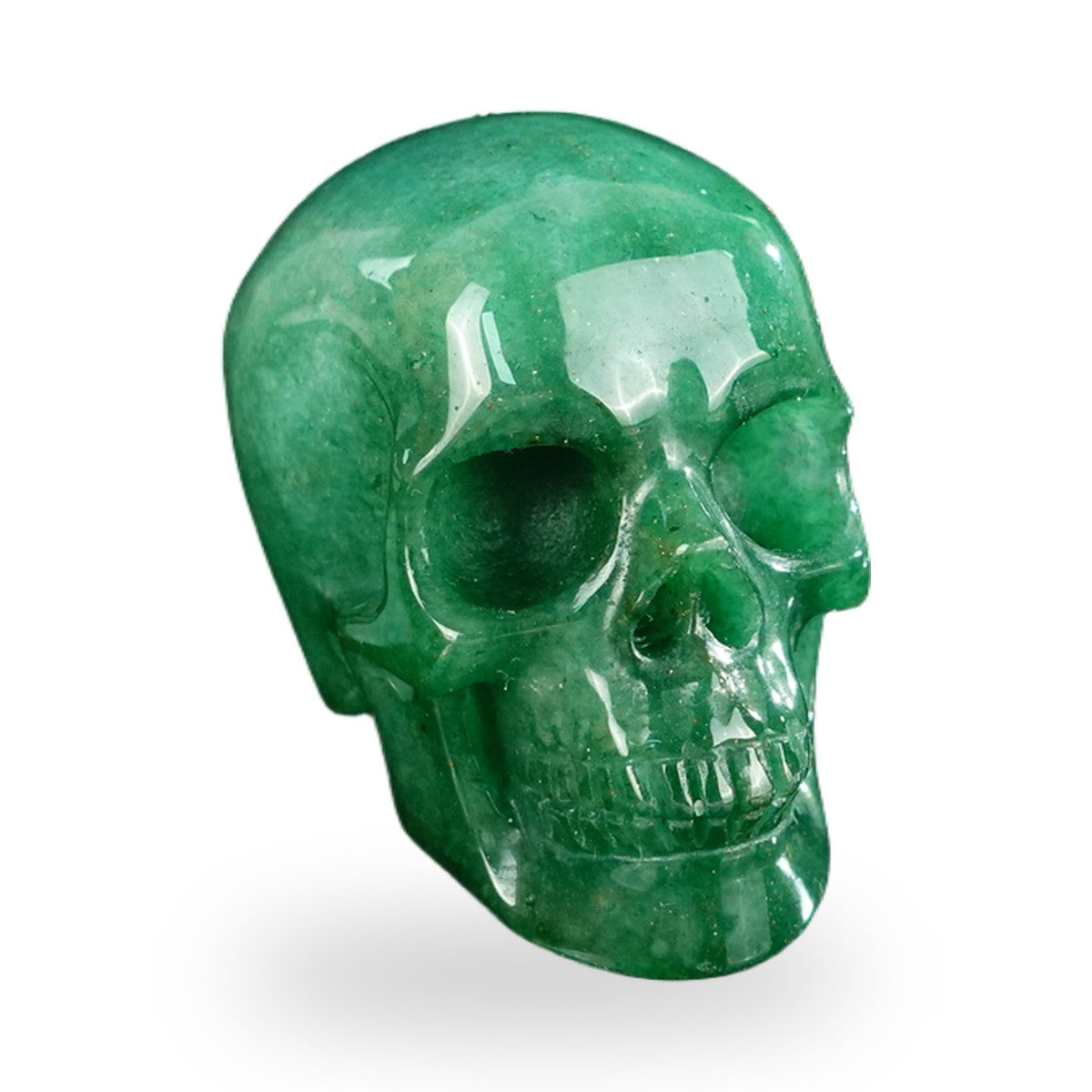 Green Aventurine crystal skull 2.2" SKH20GA07 photo 2