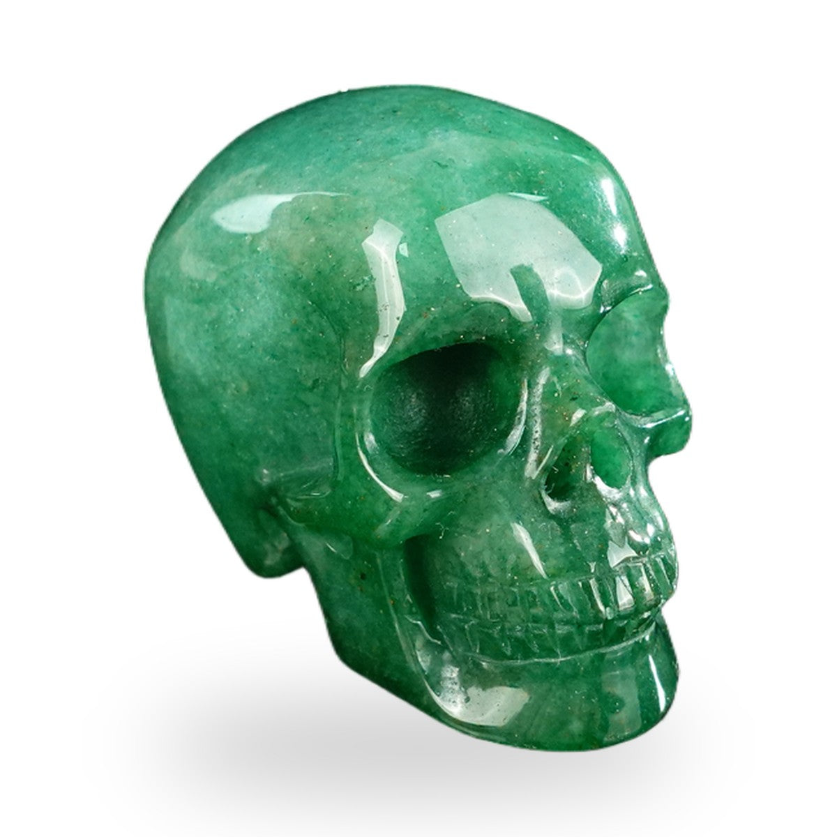Green Aventurine crystal skull 2.2" SKH20GA07 photo 3