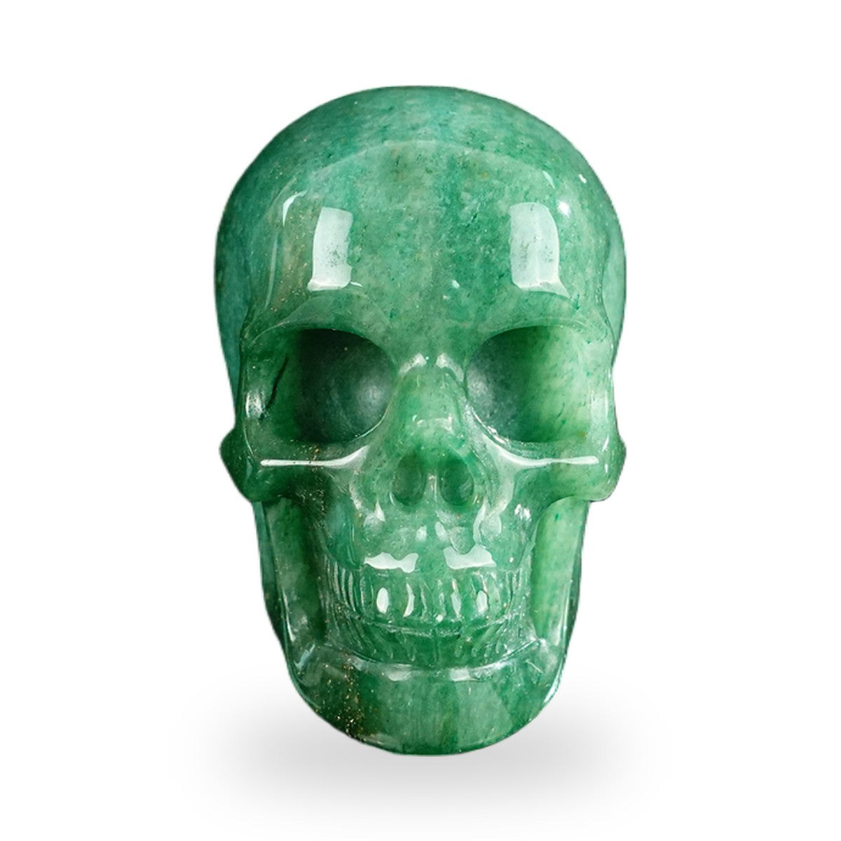 Green Aventurine crystal skull 2.2" SKH20GA08 photo 1