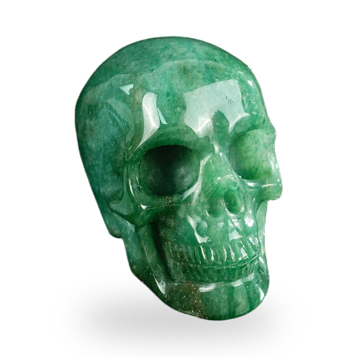 Green Aventurine crystal skull 2.2" SKH20GA08 photo 2