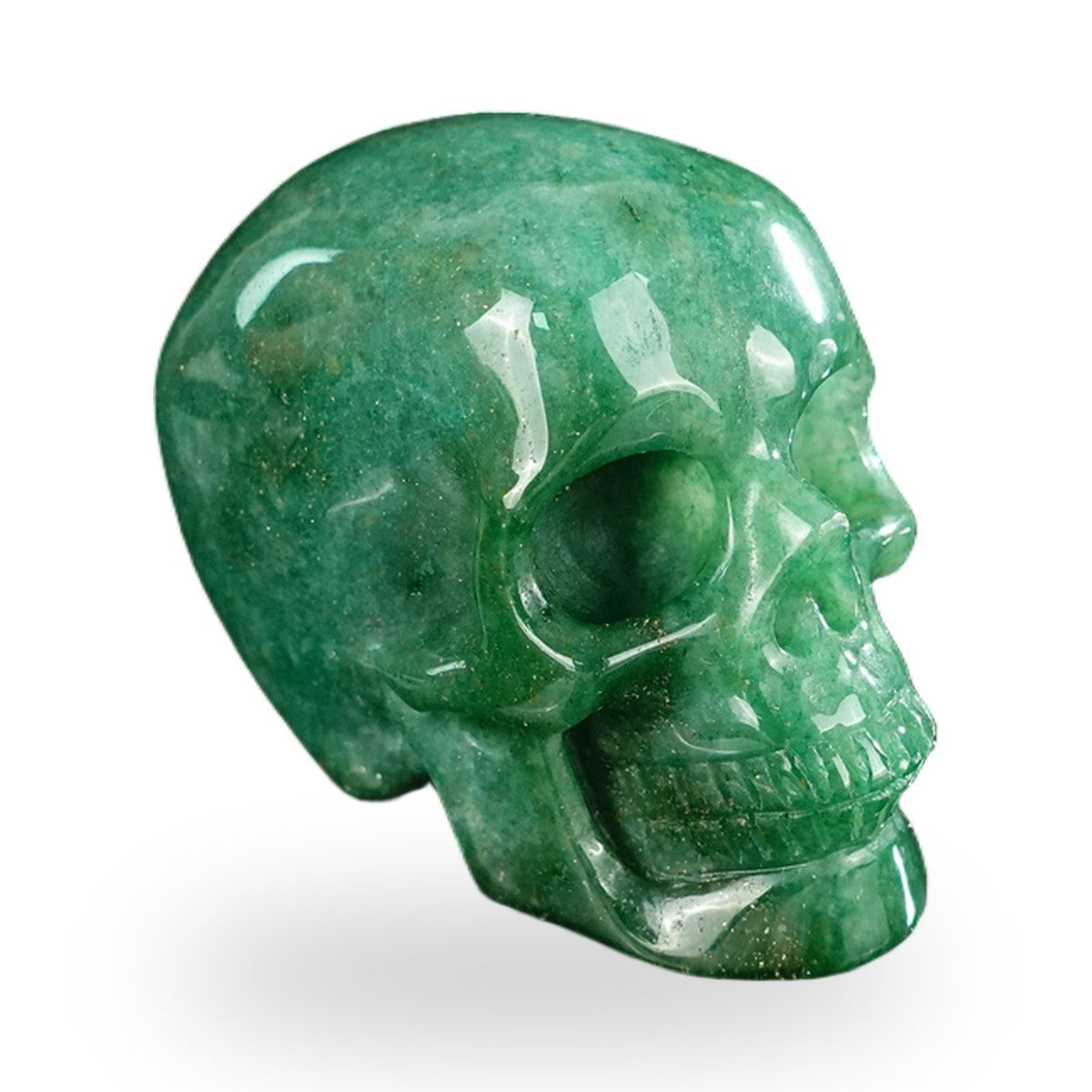 Green Aventurine crystal skull 2.2" SKH20GA08 photo 3
