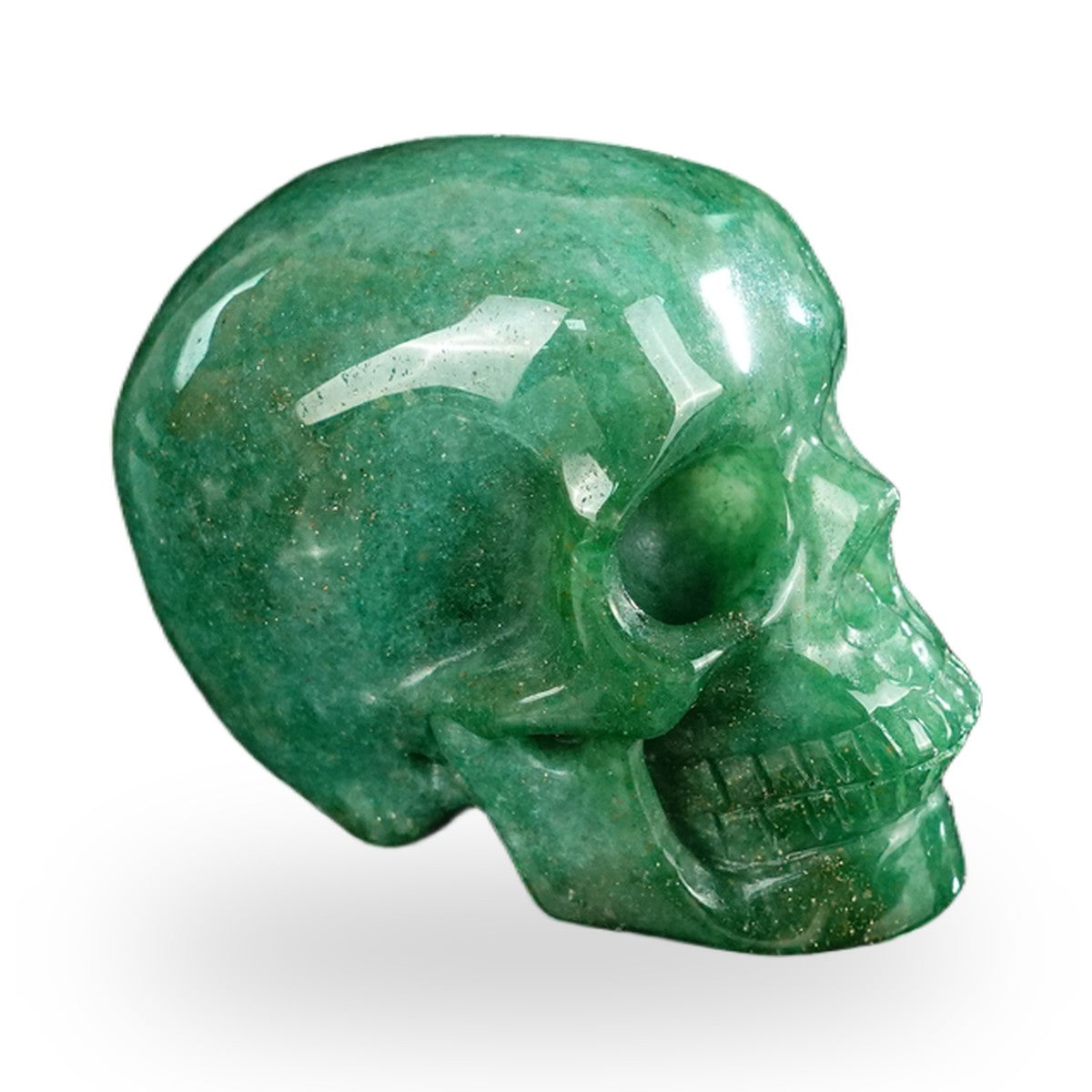 Green Aventurine crystal skull 2.2" SKH20GA08 photo 4