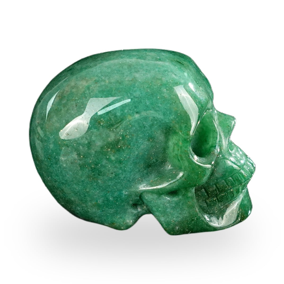 Green Aventurine crystal skull 2.2" SKH20GA08 photo 5